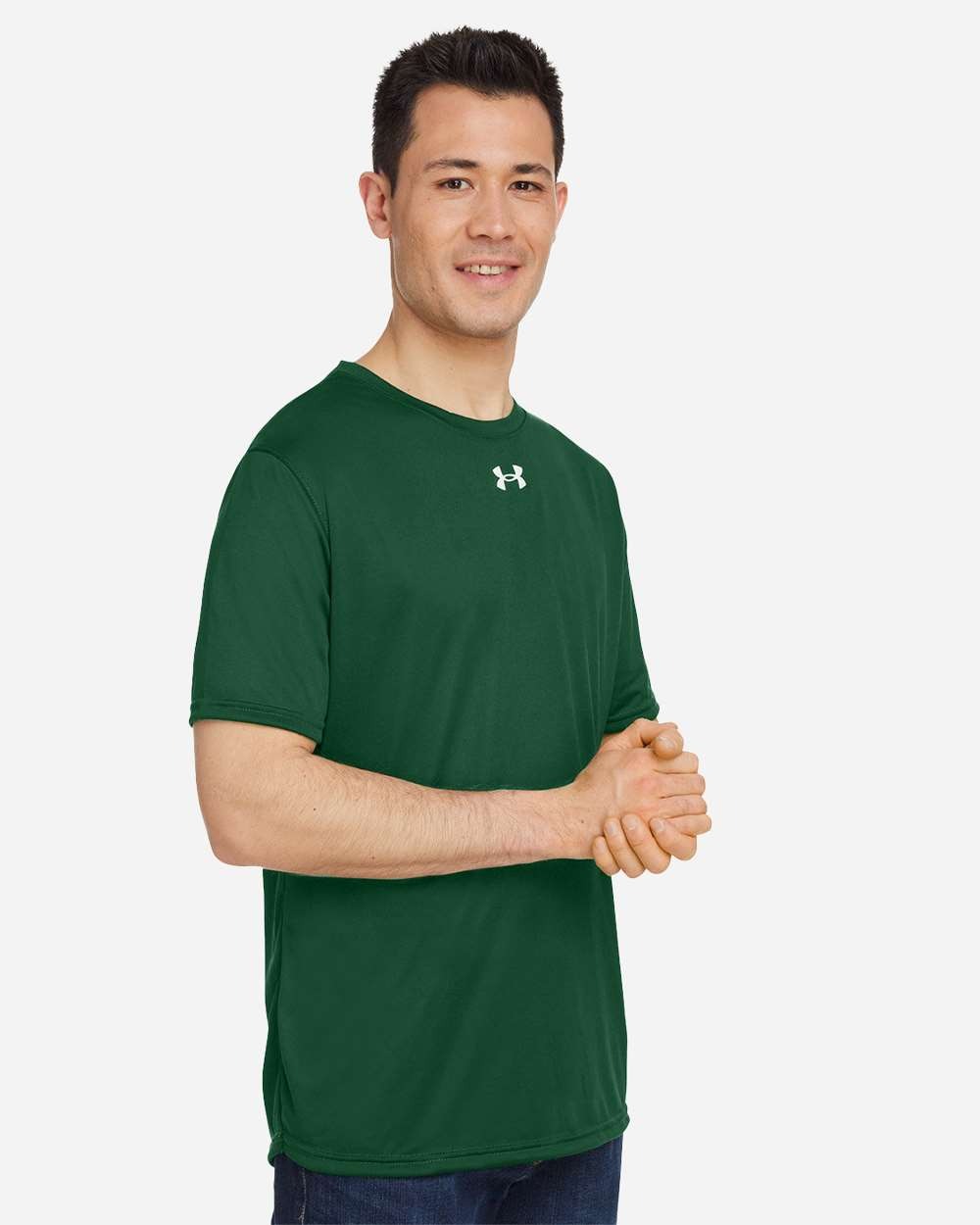 Men's Team Tech™ T-Shirt Forest Green/ White_1