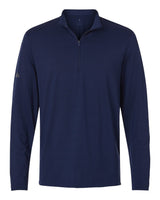 Men's Textured Stripe Quarter-Zip Pullover Dark Blue_3