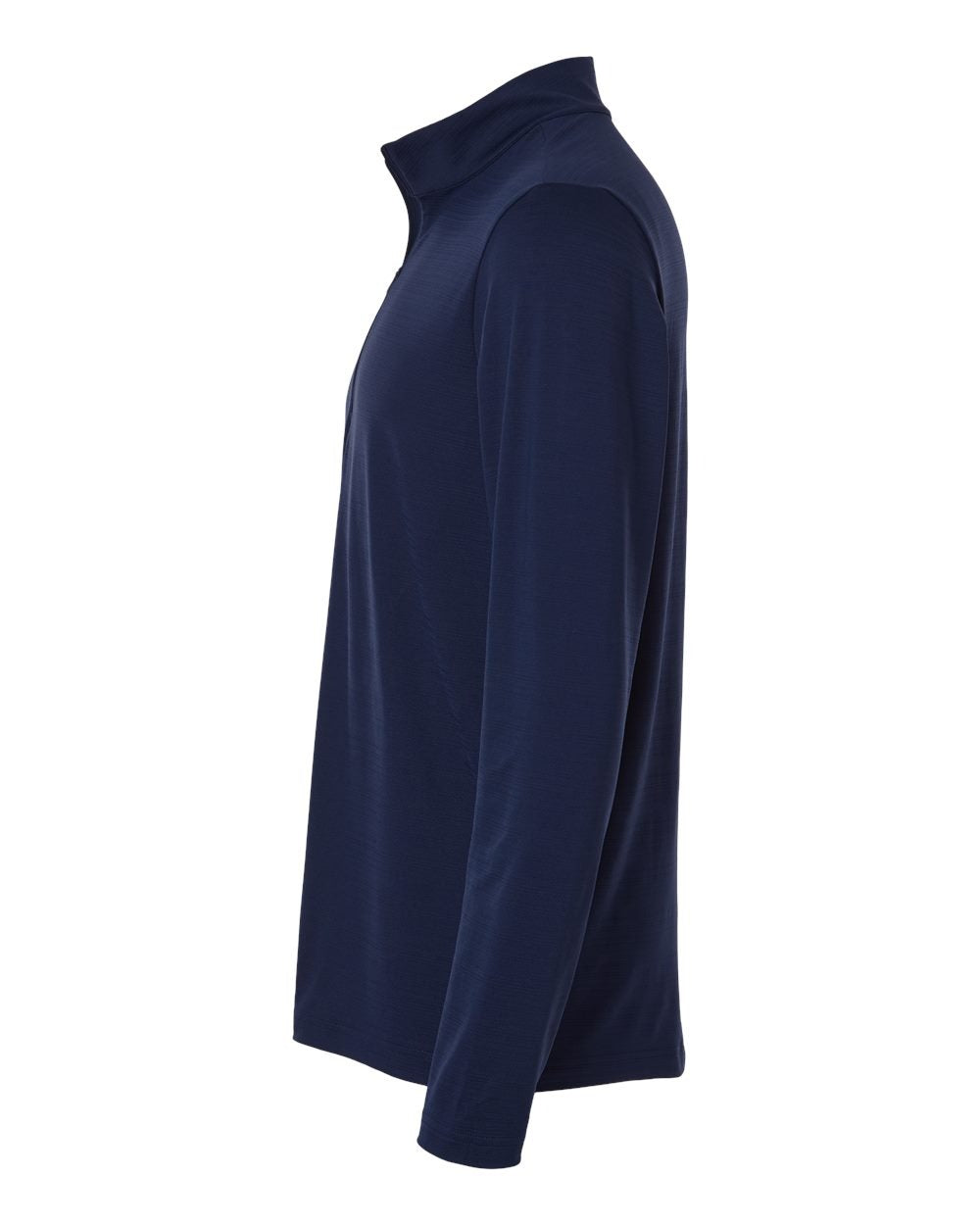 Men's Textured Stripe Quarter-Zip Pullover Dark Blue_4