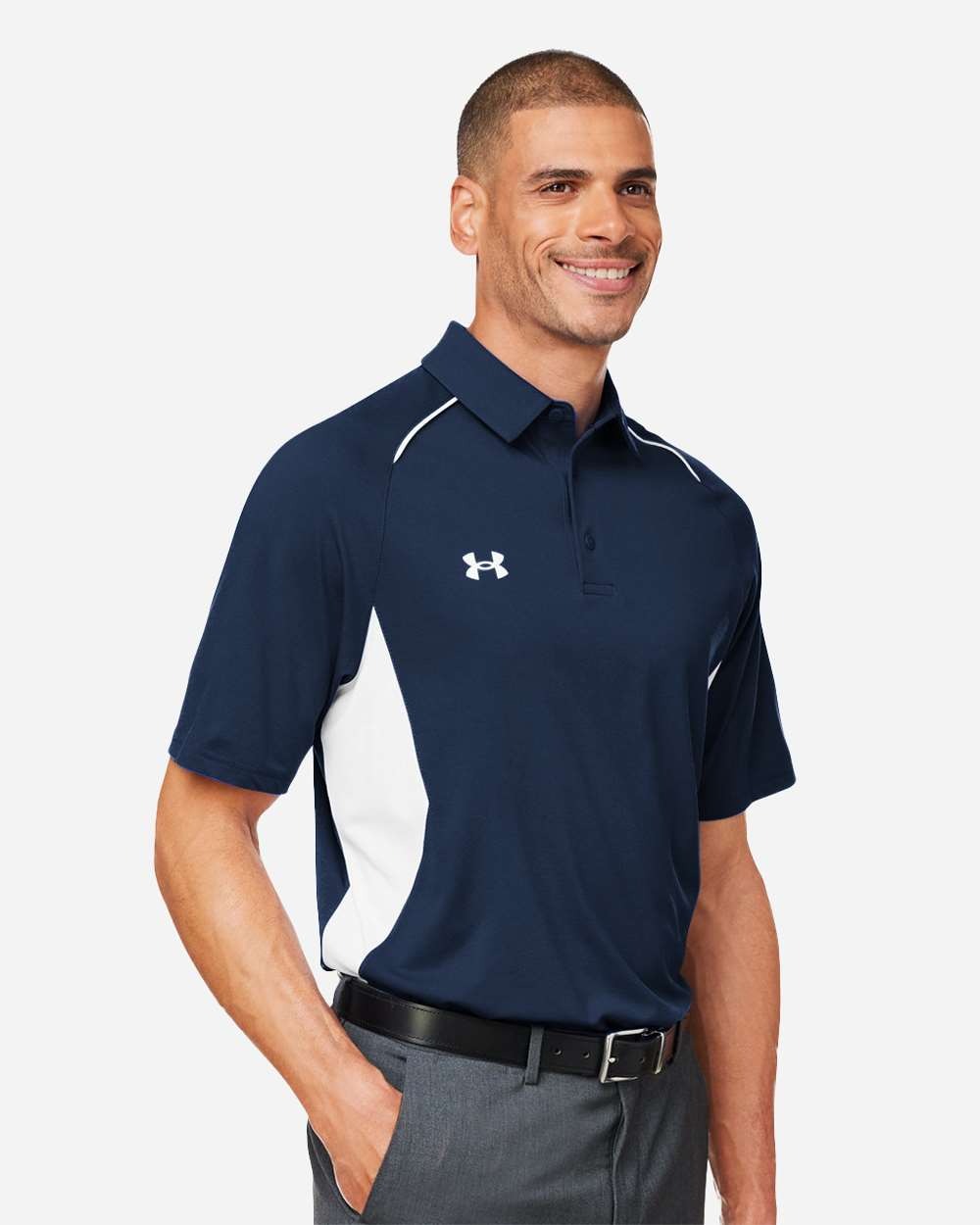 Men's Title Polo 2.0 Midnight Navy/ White_1