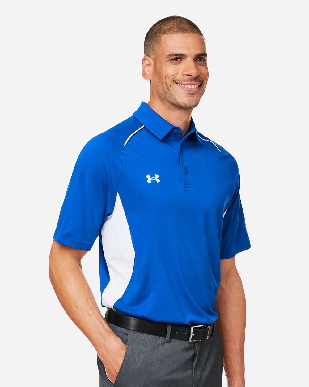 Men's Title Polo 2.0 Royal/ White_1