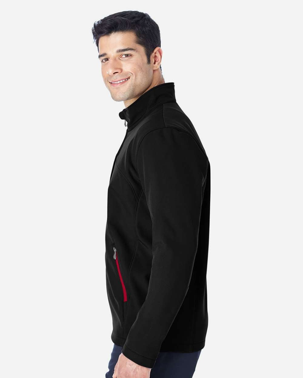 Men's Transport Soft Shell Jacket Black/ Red_1