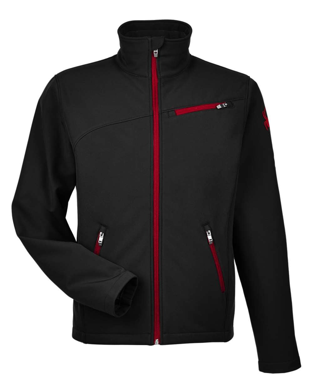 Men's Transport Soft Shell Jacket Black/ Red_3