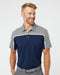 Men's Ultimate Colorblocked Polo Collegiate Navy/ Grey Two/ Grey Five Melange