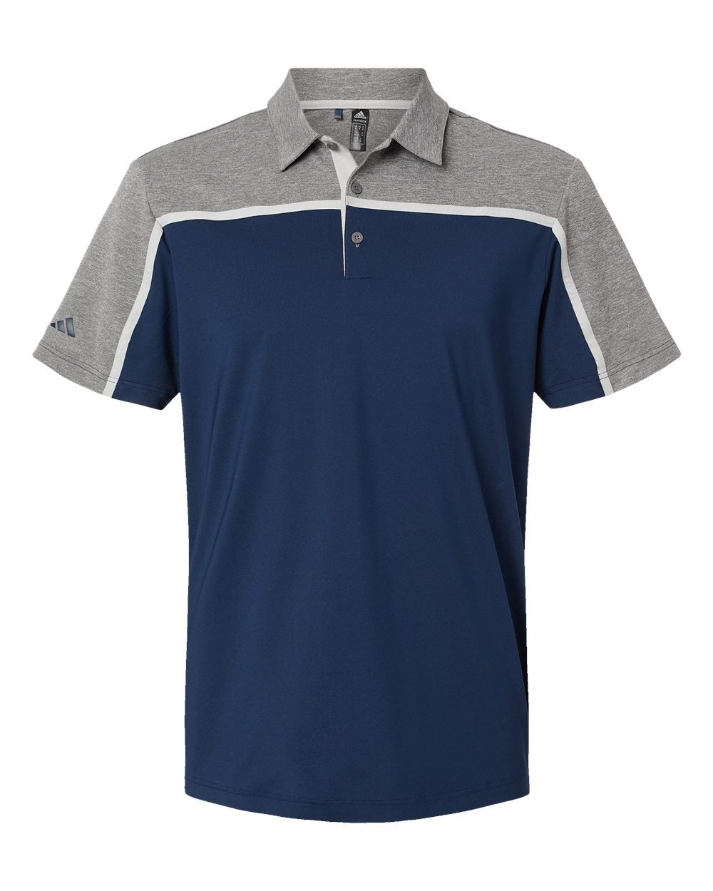 Men's Ultimate Colorblocked Polo Collegiate Navy/ Grey Two/ Grey Five Melange_3