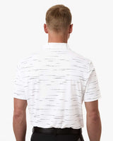 Men's Ultimate Mesh Glimmer Print Polo Clear Pink_2