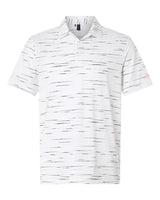 Men's Ultimate Mesh Glimmer Print Polo Clear Pink_3