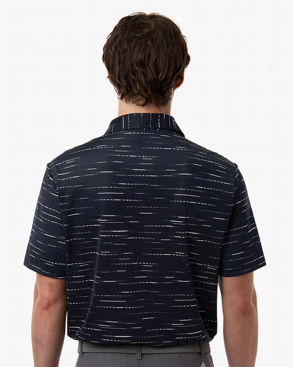 Men's Ultimate Mesh Glimmer Print Polo Collegiate Navy_2