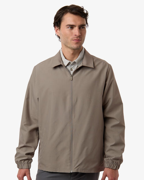 Men's Woven Full-Zip Jacket Putty Beige