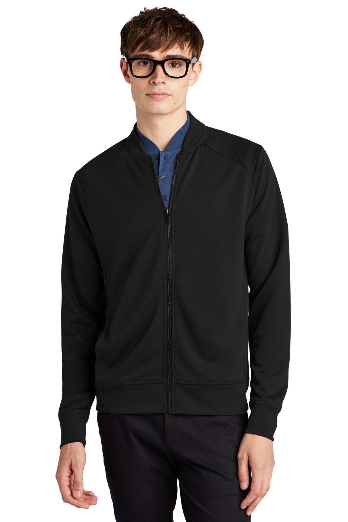 Mercer+Mettle ®  Double-Knit Bomber MM3000 Deep Black_1