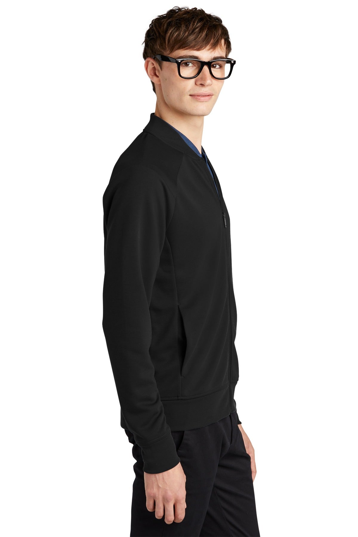 Mercer+Mettle ®  Double-Knit Bomber MM3000 Deep Black_3