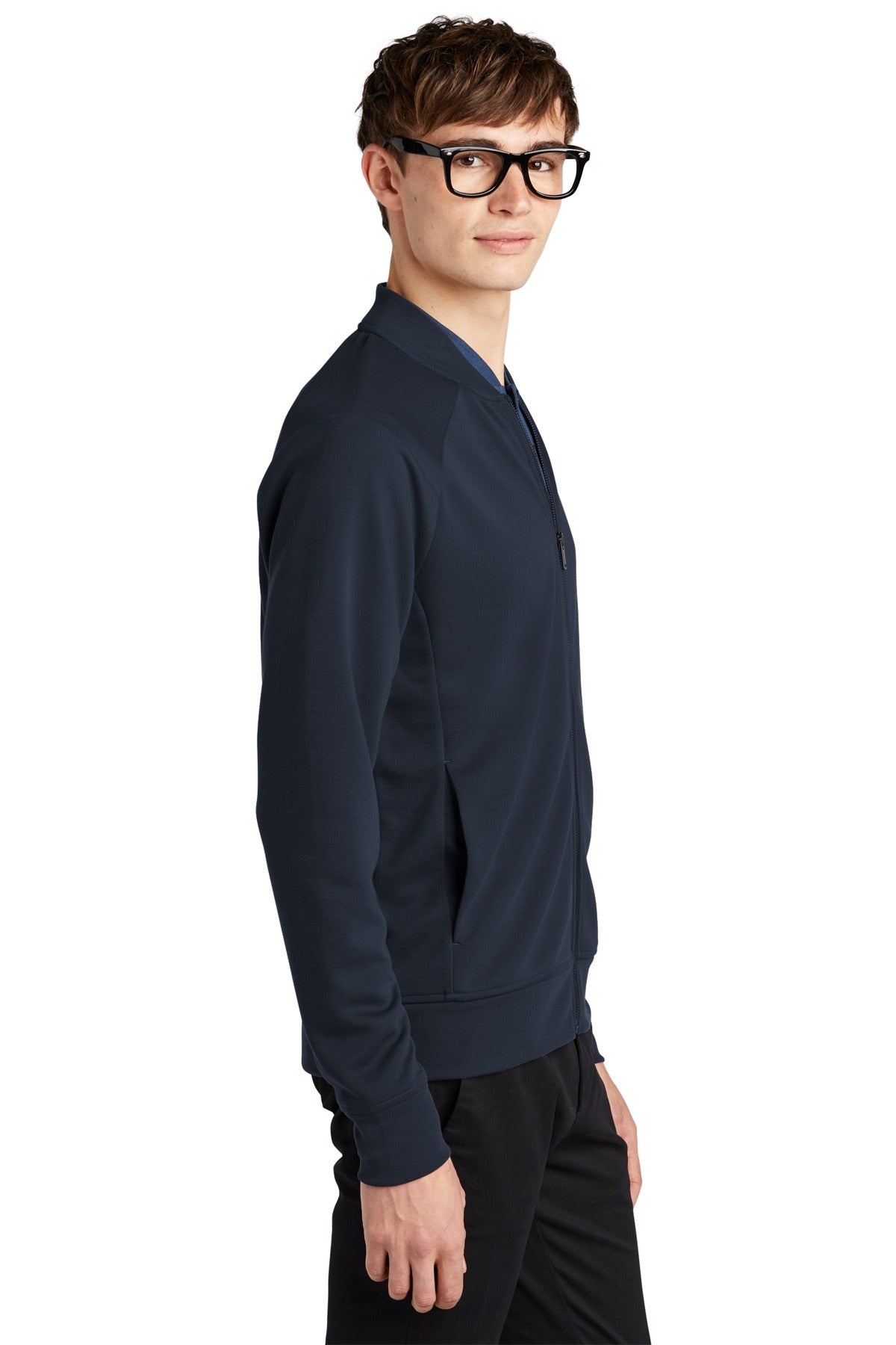 Mercer+Mettle ®  Double-Knit Bomber MM3000 Night Navy_3