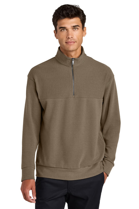 Mercer+Mettle ®  Linear Texture 1/4-Zip MM3040 Warm Taupe_1