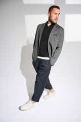 Mercer+Mettle ®  Relaxed Knit Blazer MM3030 Storm Grey Heather_6