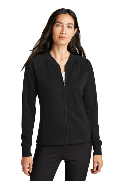 Mercer+Mettle ®  Women's Double-Knit Bomber MM3001 Deep Black_1