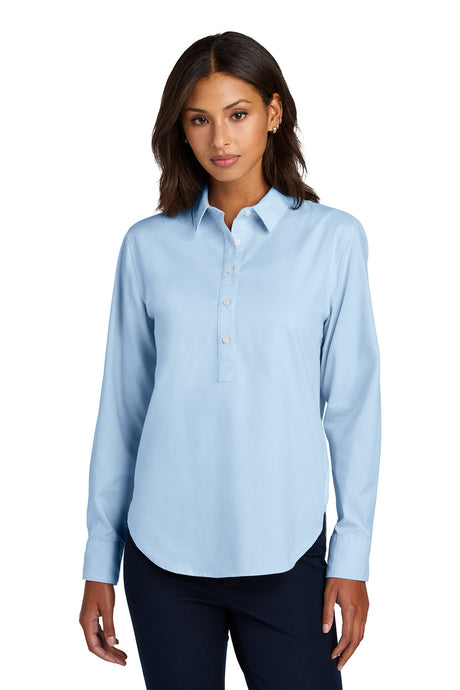 Mercer+Mettle ®  Women's Long Sleeve Modern Oxford Shirt MM2003 Light Blue_1