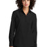 Mercer+Mettle ®  Women's Long Sleeve Stretch Woven Shirt MM2001 Deep Black_1