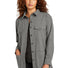 Mercer+Mettle ®  Women's Long Sleeve Twill Overshirt MM2021 Light Anchor Grey Heather_1