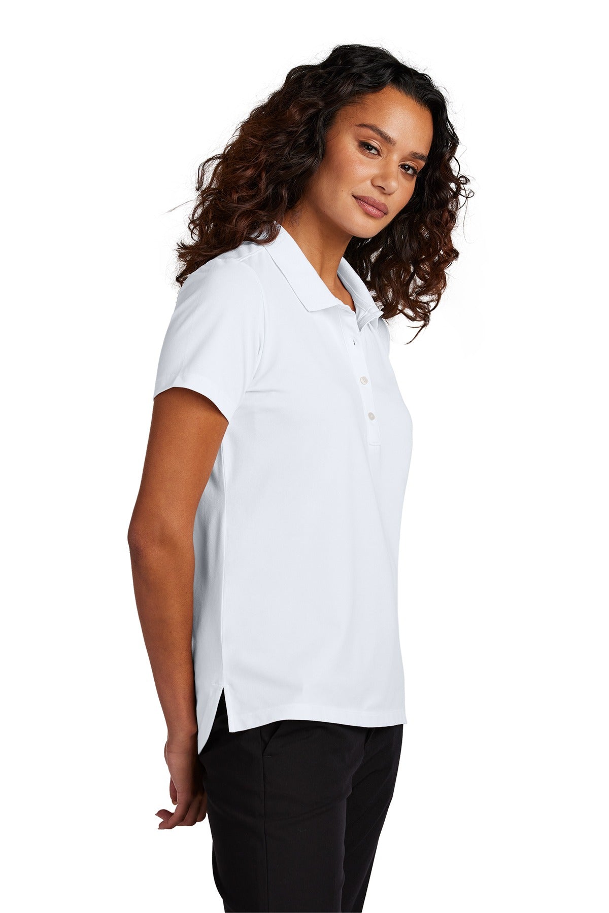 Mercer+Mettle ®  Women's Stretch Pique Polo MM1005 White_3