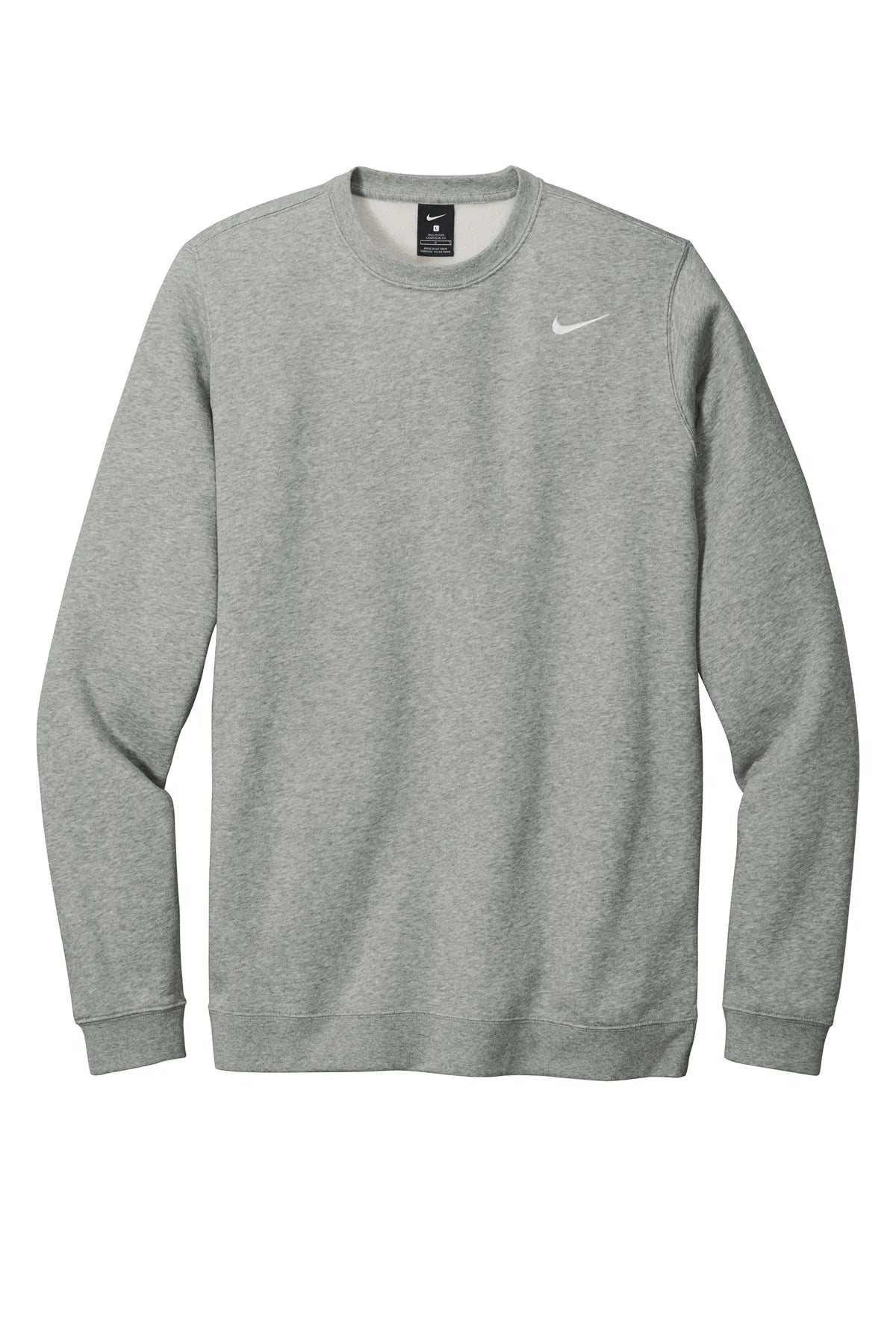Nike Club Fleece Crew CJ1614 Dark Grey Heather_4