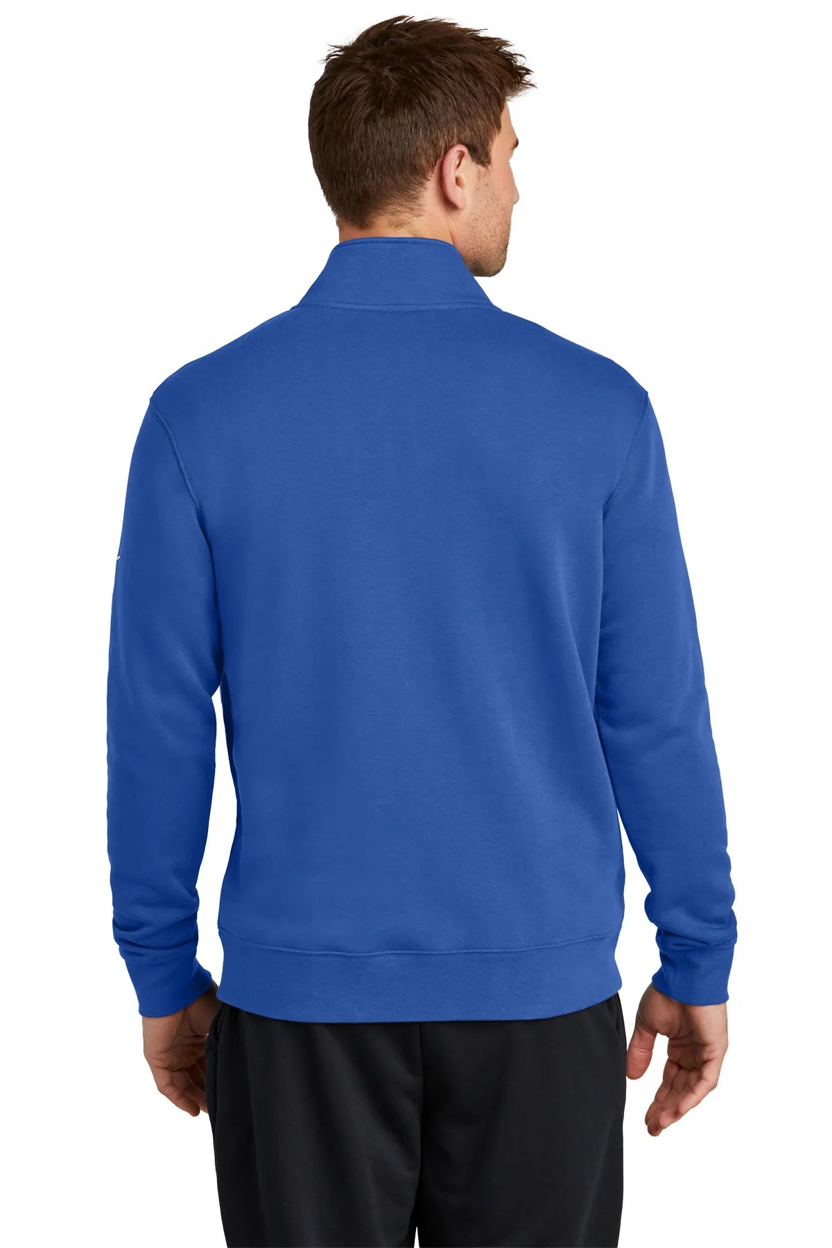 Nike Club Fleece Sleeve Swoosh 1/2-Zip NKDX6718 Game Royal_2