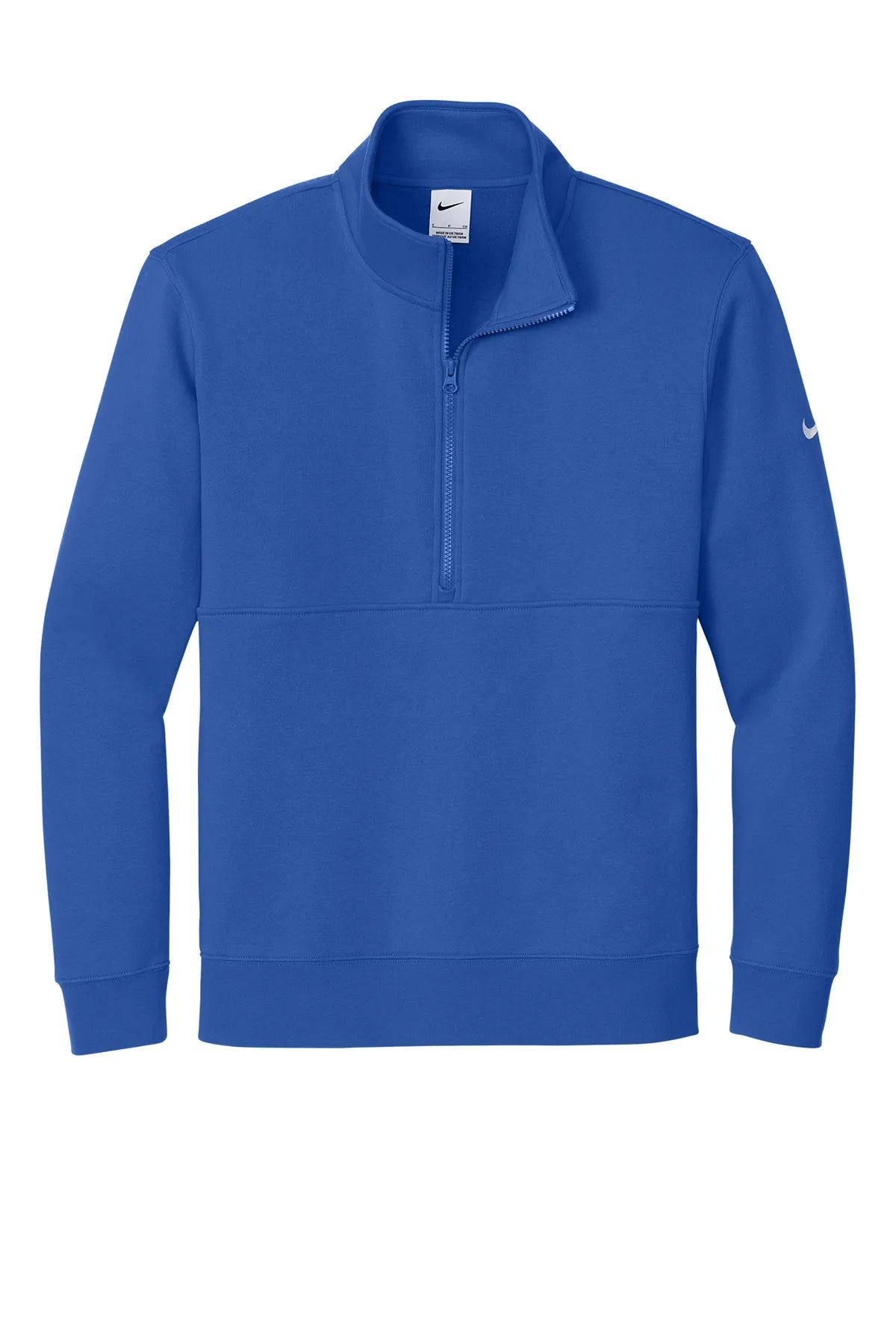 Nike Club Fleece Sleeve Swoosh 1/2-Zip NKDX6718 Game Royal_4