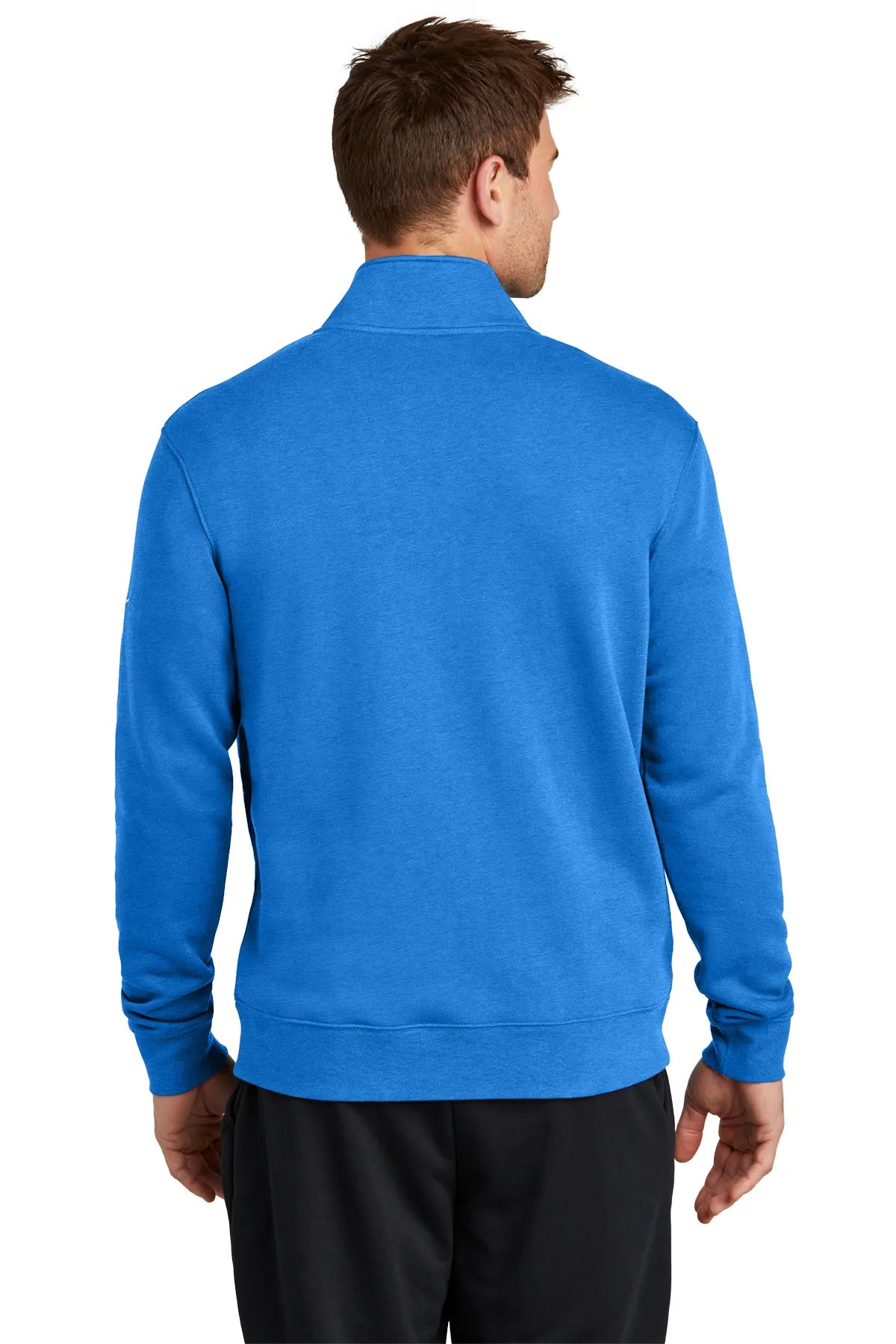 Nike Club Fleece Sleeve Swoosh 1/2-Zip NKDX6718 Light Game Royal_2