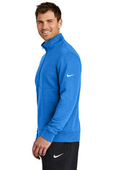 Nike Club Fleece Sleeve Swoosh 1/2-Zip NKDX6718 Light Game Royal_3