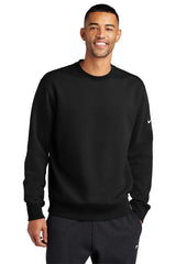 Nike Club Fleece Sleeve Swoosh Crew NKFD9863 Black_1