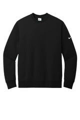 Nike Club Fleece Sleeve Swoosh Crew NKFD9863 Black_4