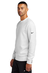 Nike Club Fleece Sleeve Swoosh Crew NKFD9863 White_3