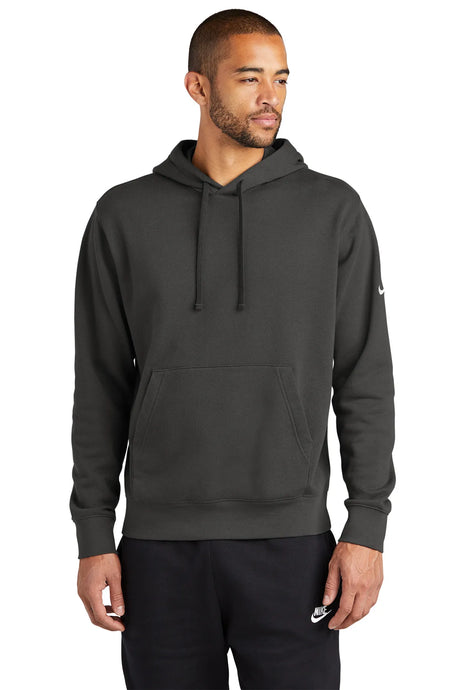 Nike Club Fleece Sleeve Swoosh Pullover Hoodie NKDR1499 Anthracite_2