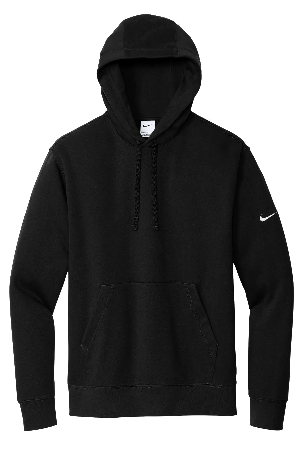 Nike Club Fleece Sleeve Swoosh Pullover Hoodie NKDR1499 Black_1