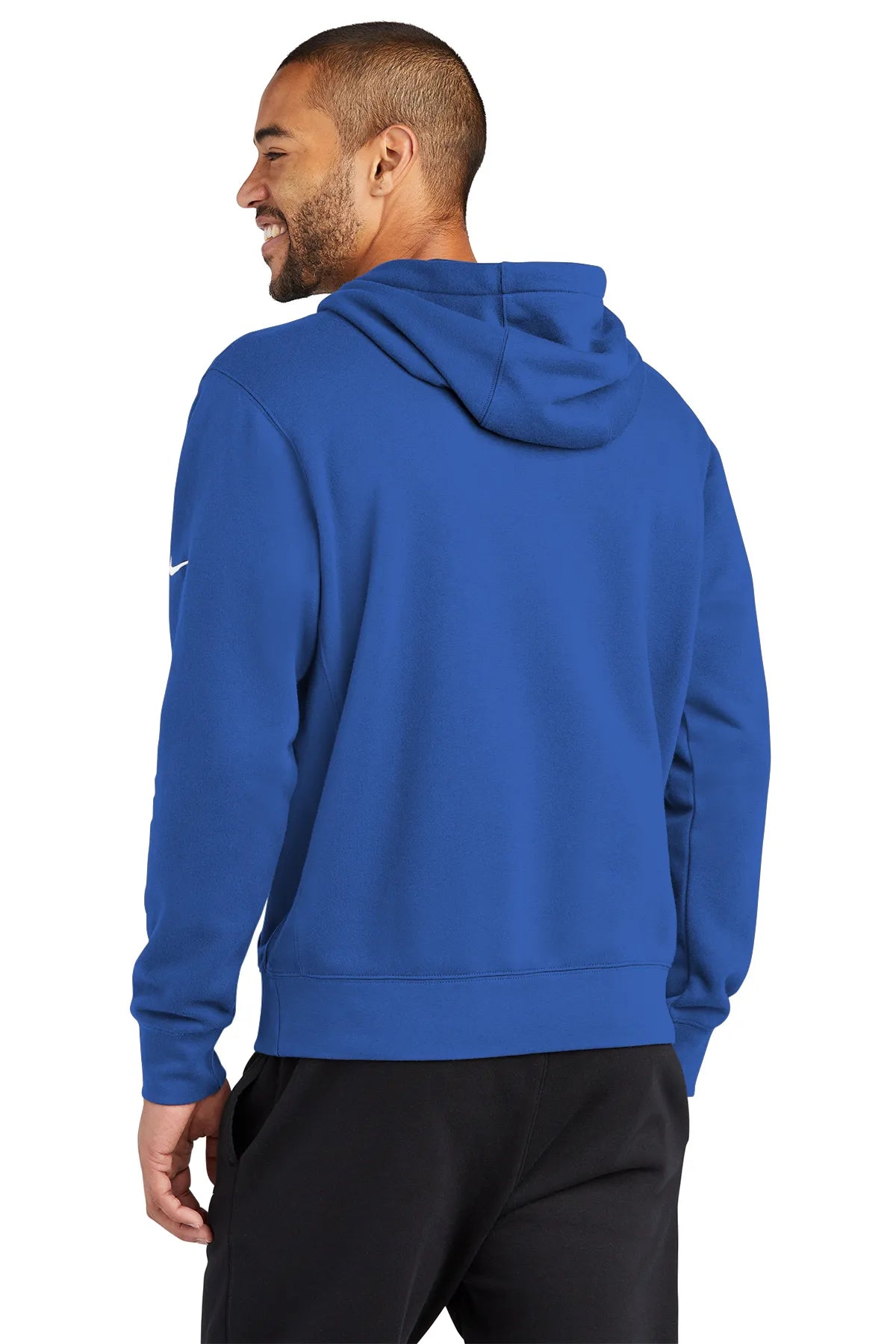 Nike Club Fleece Sleeve Swoosh Pullover Hoodie NKDR1499 Game Royal_2