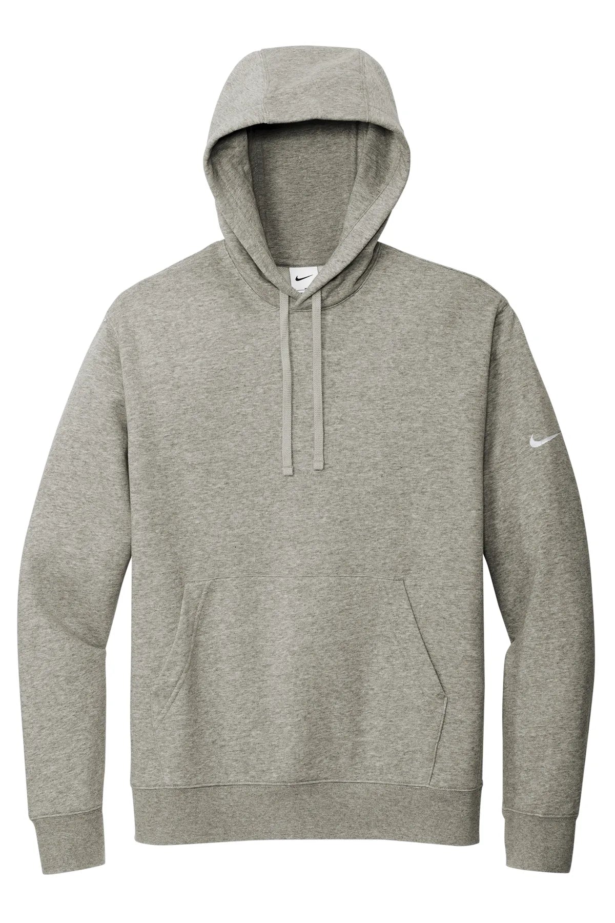 Nike Club Fleece Sleeve Swoosh Pullover Hoodie NKDR1499 Grey Heather_4