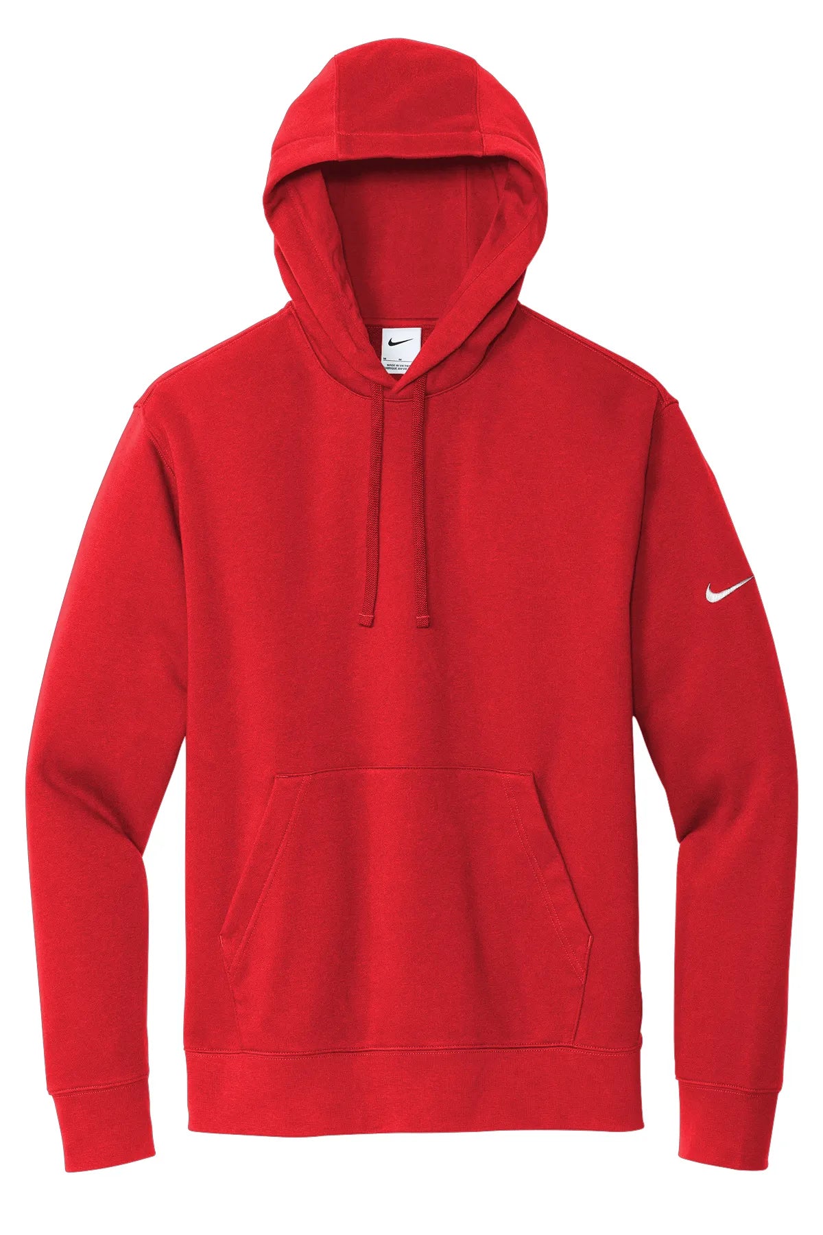 Nike Club Fleece Sleeve Swoosh Pullover Hoodie NKDR1499 University Red_4