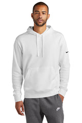 Nike Club Fleece Sleeve Swoosh Pullover Hoodie NKDR1499 White_1