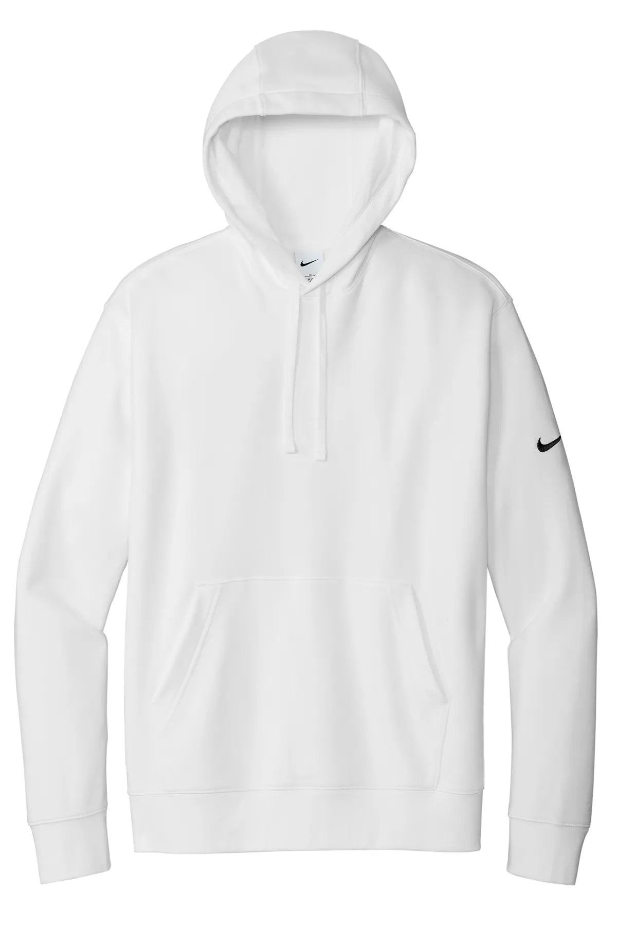 Nike Club Fleece Sleeve Swoosh Pullover Hoodie NKDR1499 White_4