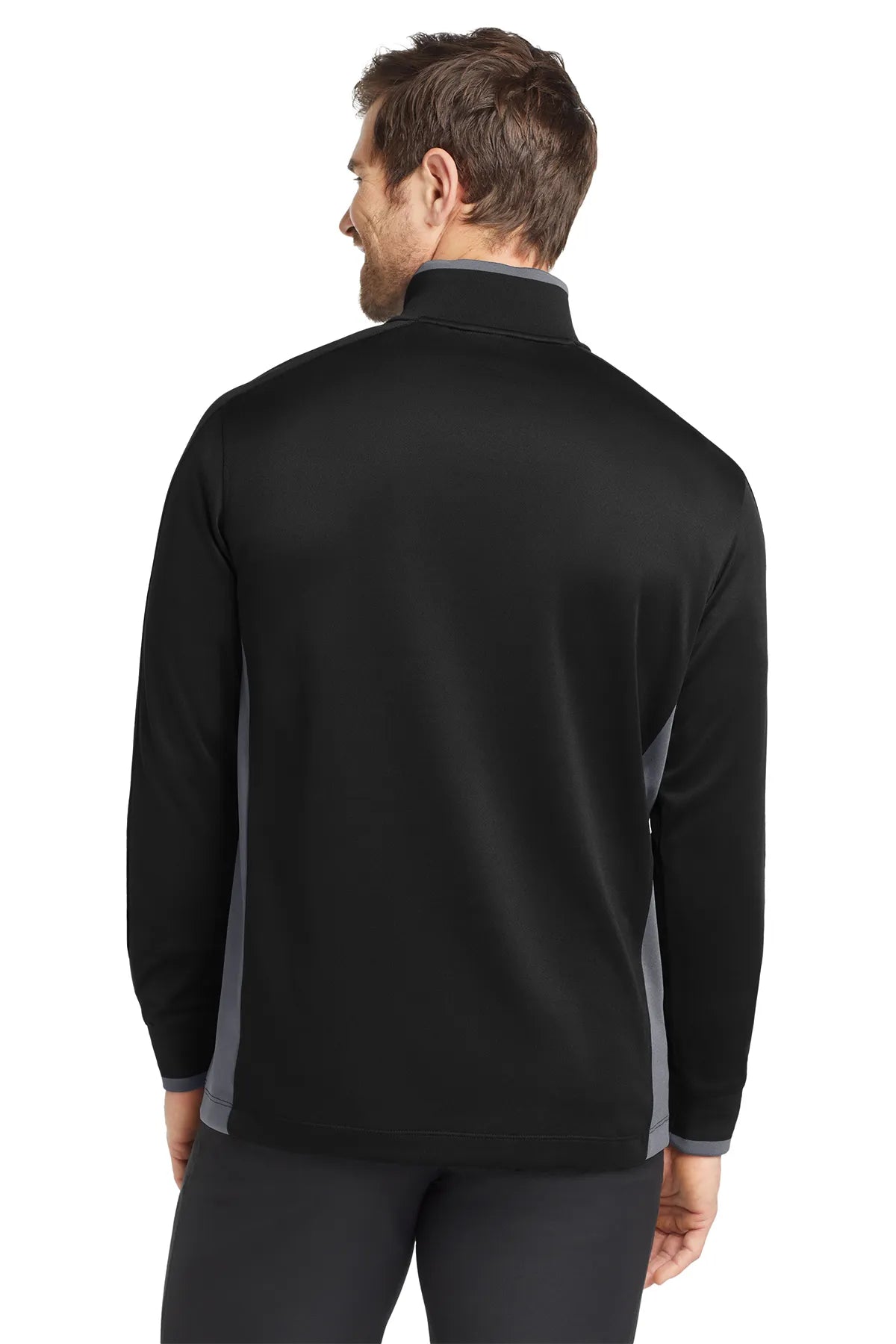Nike Dri-FIT 1/2-Zip Cover-Up. 578673 Black Dark Grey White_2