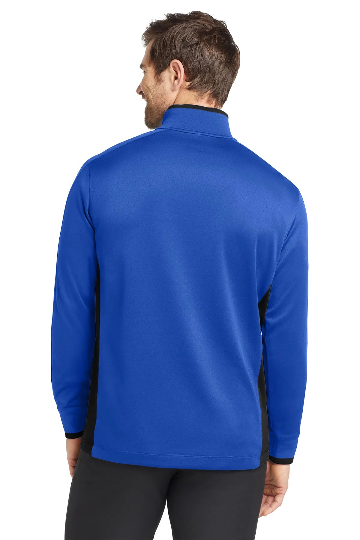 Nike Dri-FIT 1/2-Zip Cover-Up. 578673 Game Royal Black White-2