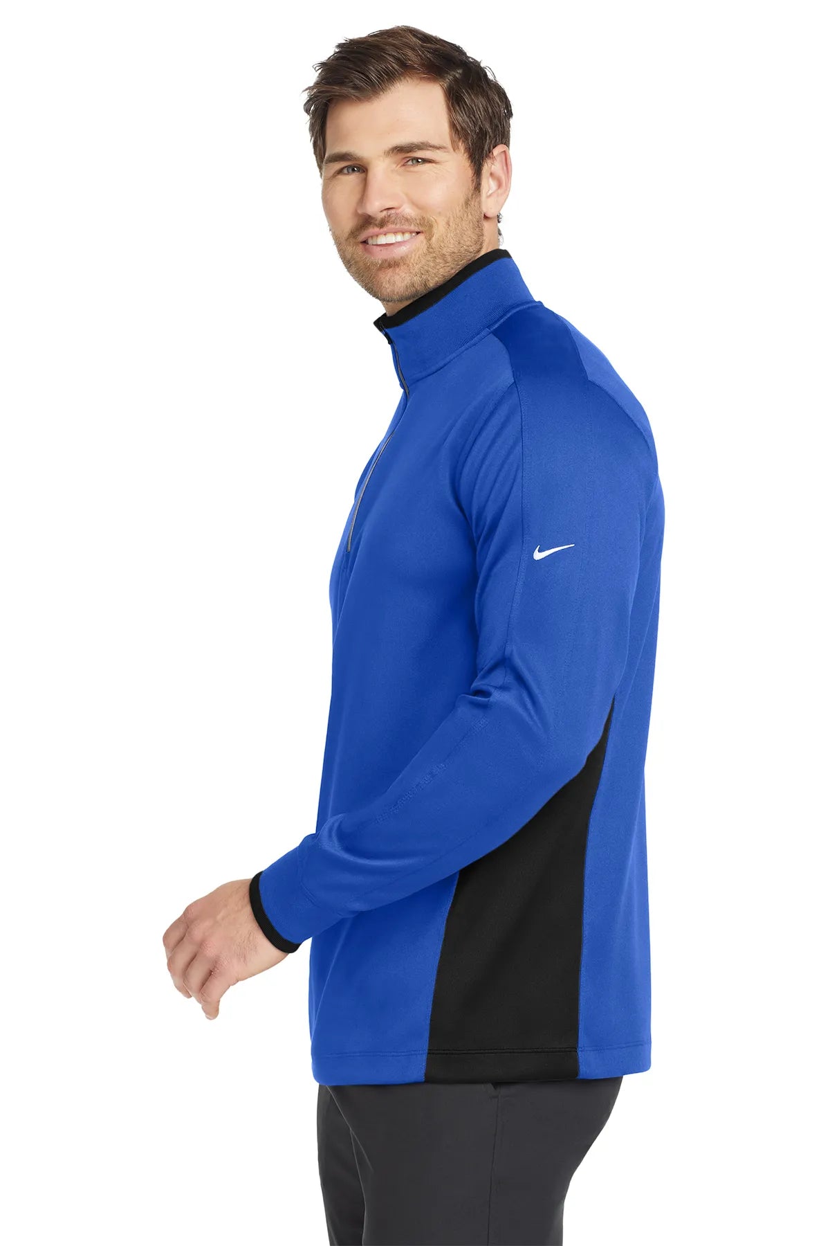 Nike_Dri-FIT_1_2-Zip_Cover-Up._578673_Game_Royal_Black_White-4