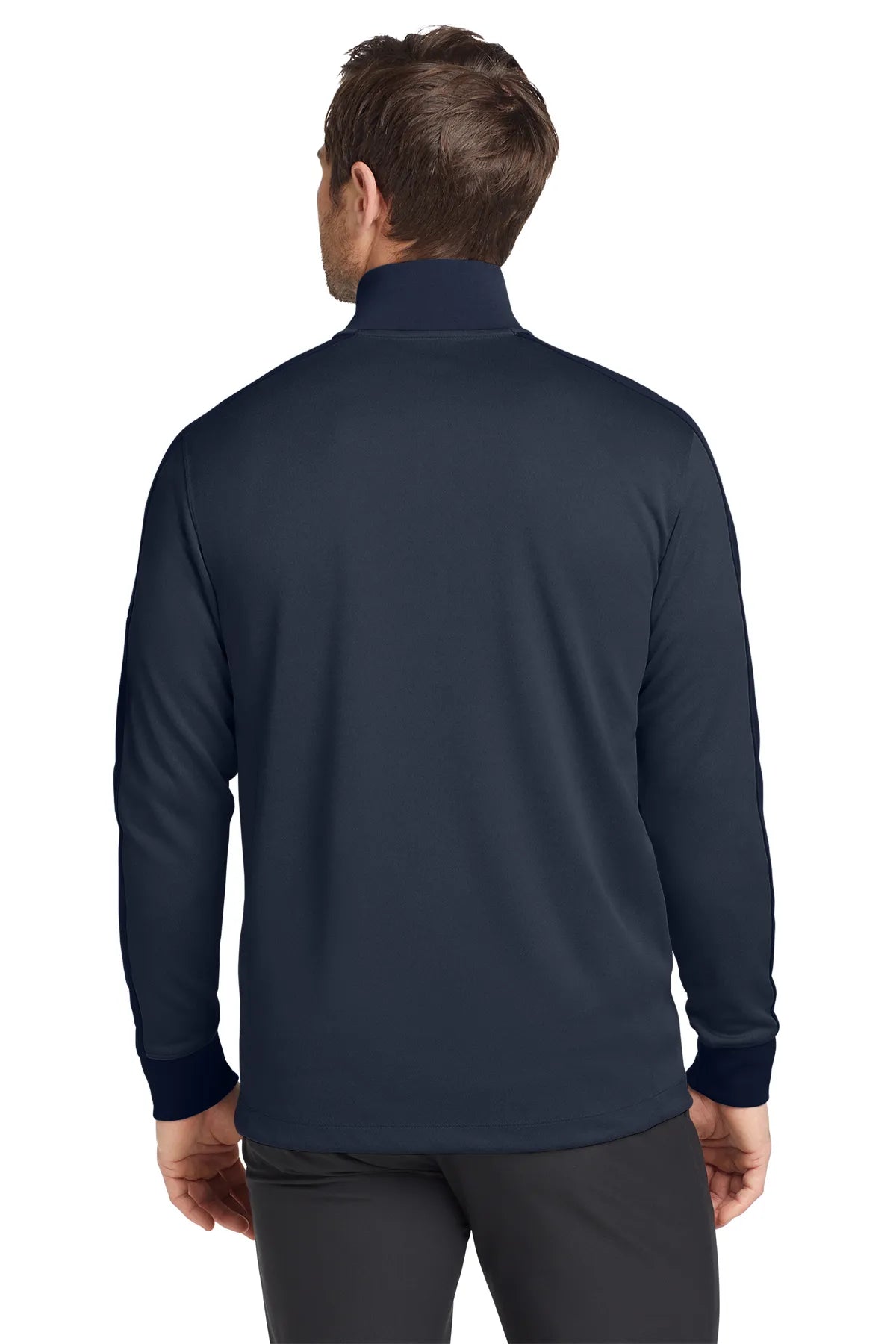 Nike Dri-FIT 1/2-Zip Cover-Up. 578673 Midnight Navy Heather Midnight Navy_2