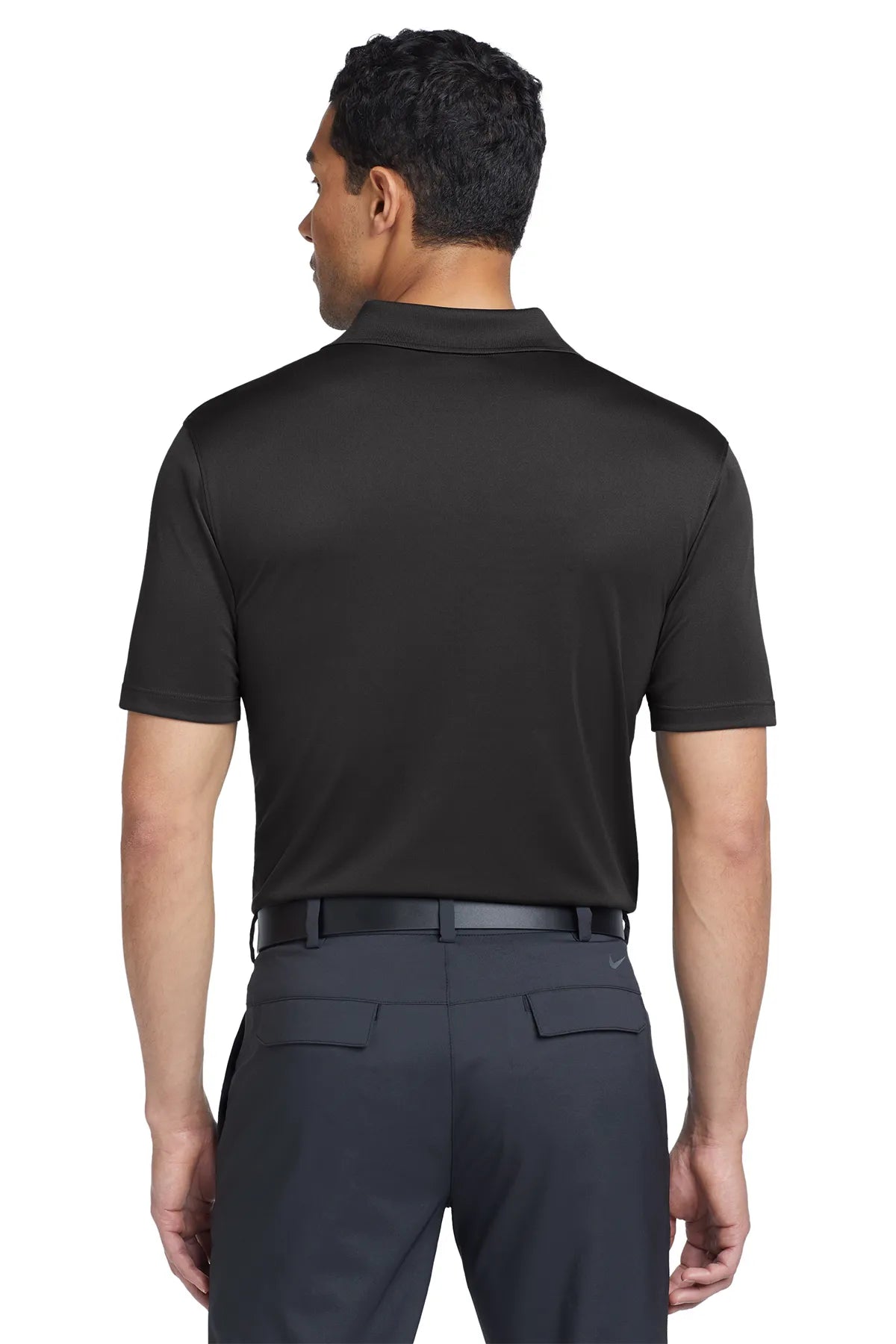 Nike Dri-FIT Classic Fit Players Polo with Flat Knit Collar. 838956 Anthracite_2