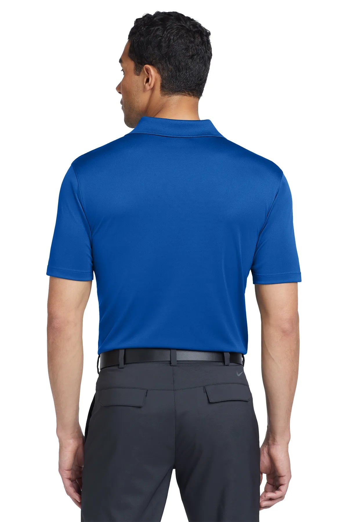 Nike Dri-FIT Classic Fit Players Polo with Flat Knit Collar. 838956 Gym Blue_2