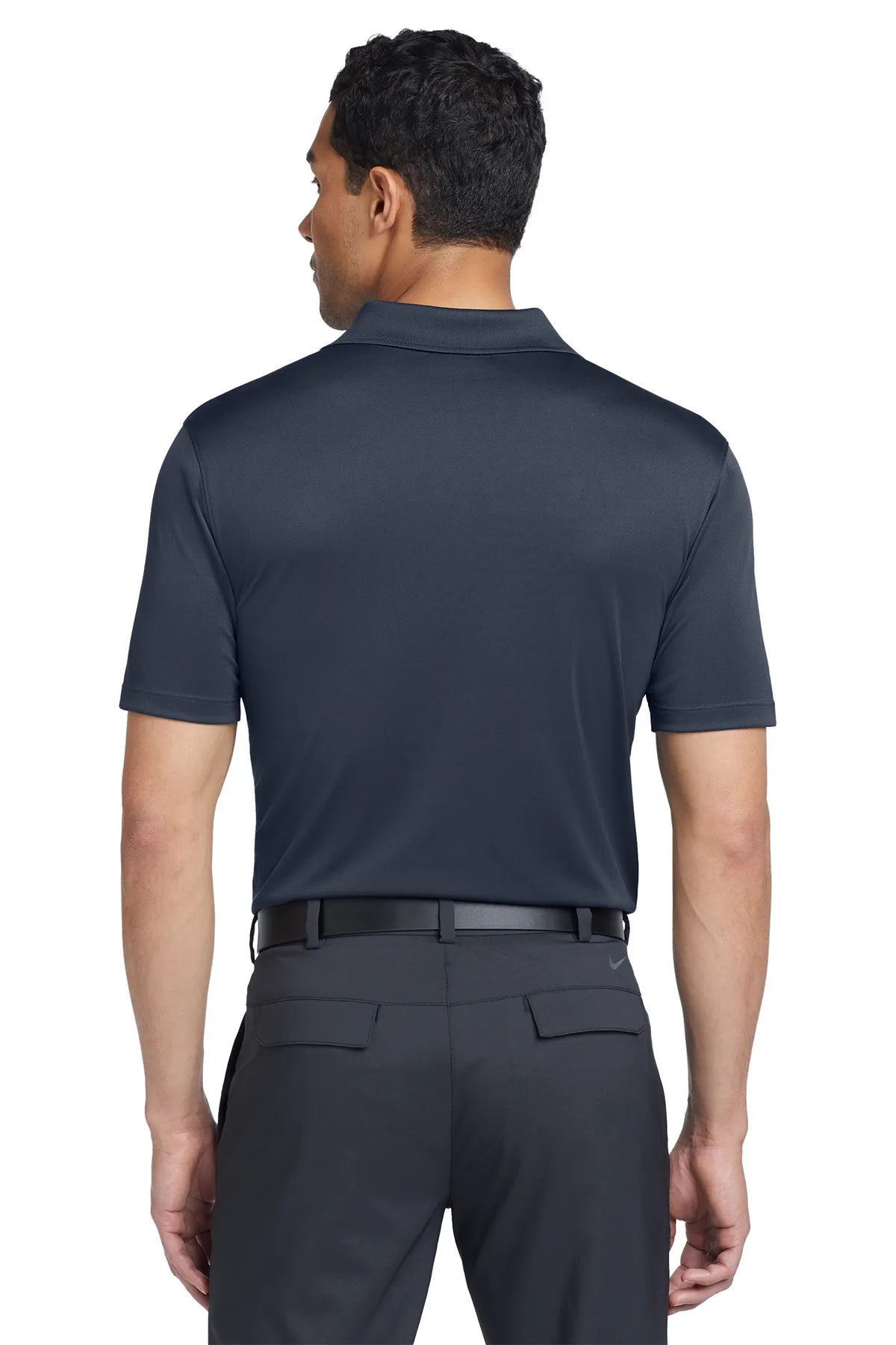 Nike Dri-FIT Classic Fit Players Polo with Flat Knit Collar. 838956 Navy_2