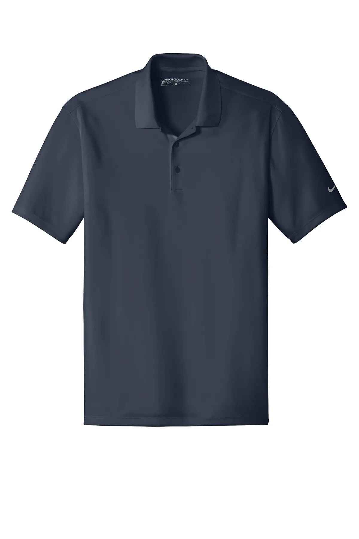 Nike Dri-FIT Classic Fit Players Polo with Flat Knit Collar. 838956 Navy_4