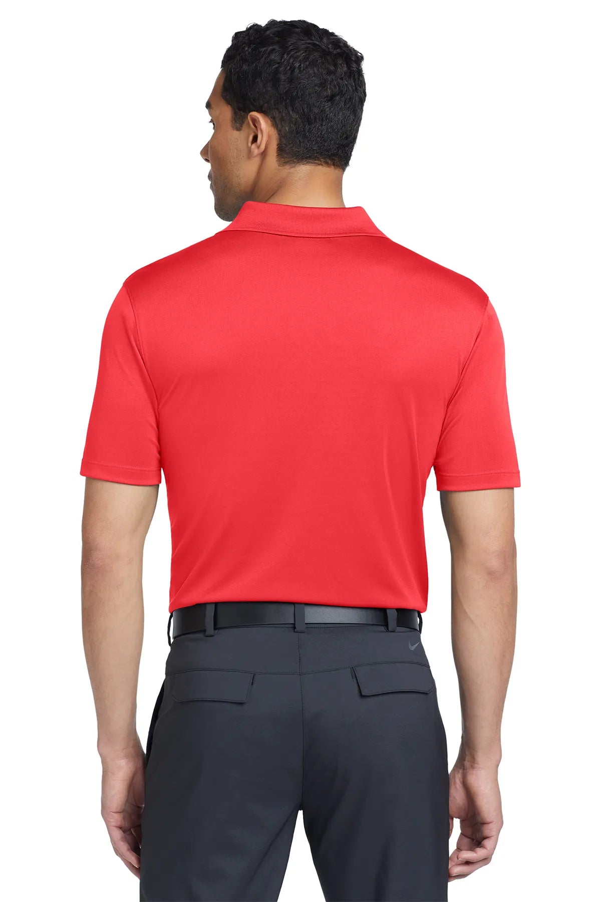 Nike Dri-FIT Classic Fit Players Polo with Flat Knit Collar. 838956 University Red_2