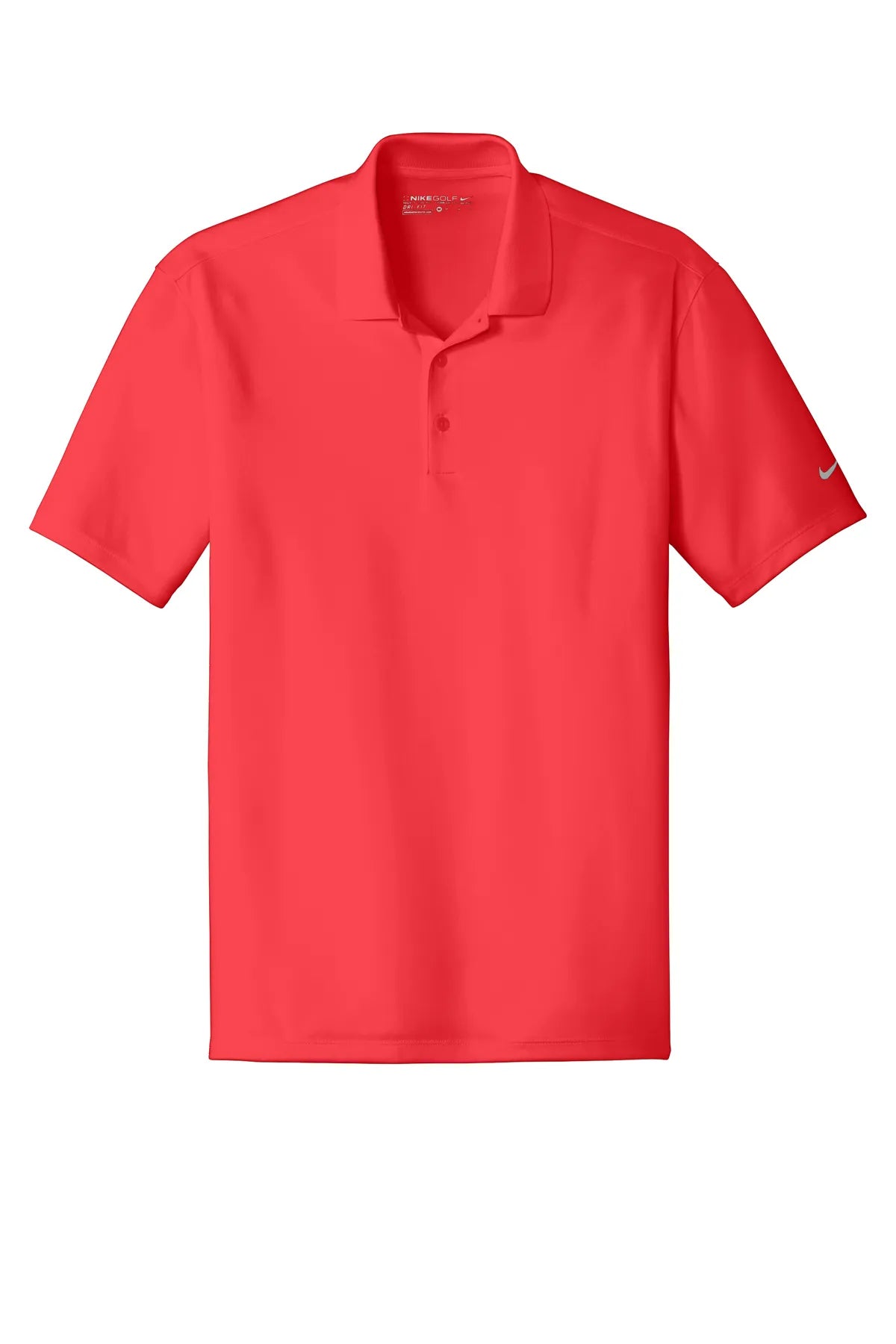Nike Dri-FIT Classic Fit Players Polo with Flat Knit Collar. 838956 University Red_4