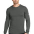 Nike Dri-FIT Cotton/Poly Long Sleeve Tee. NKBQ5230 Anthracite_1