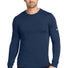 Nike Dri-FIT Cotton/Poly Long Sleeve Tee. NKBQ5230 College Navy_1